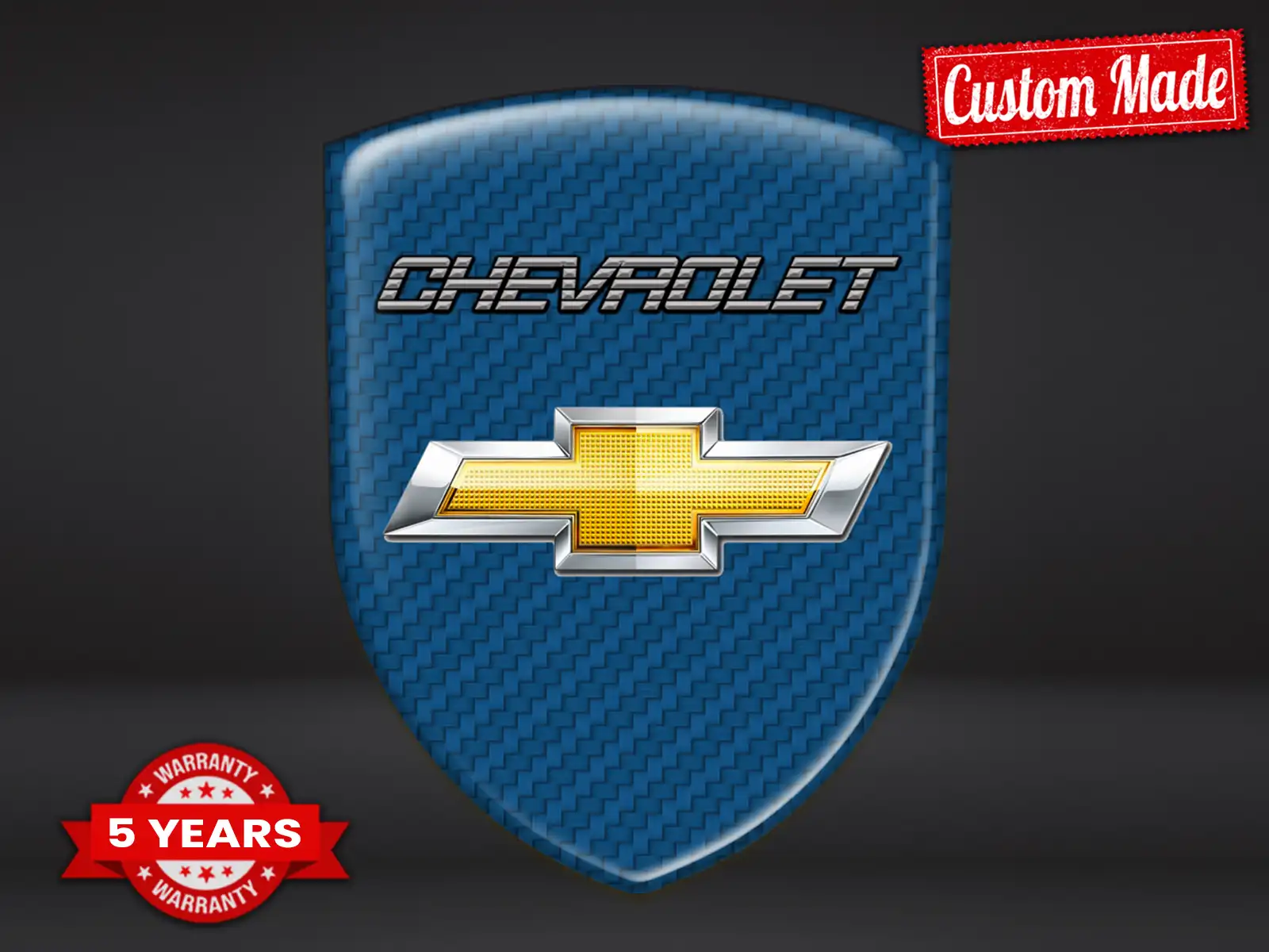 Chevrolet Decalcomanie Auto su Misura Stelle Pro Top
